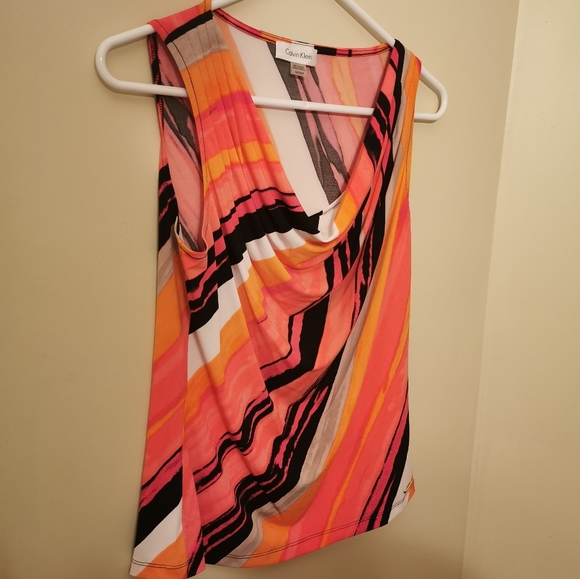 Calvin Klein Bright stylish classic Loose tank S - Picture 2 of 13